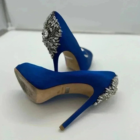 Pre-loved Badgley Mischka Kiara in Royal Blue - Picture 7 of 9
